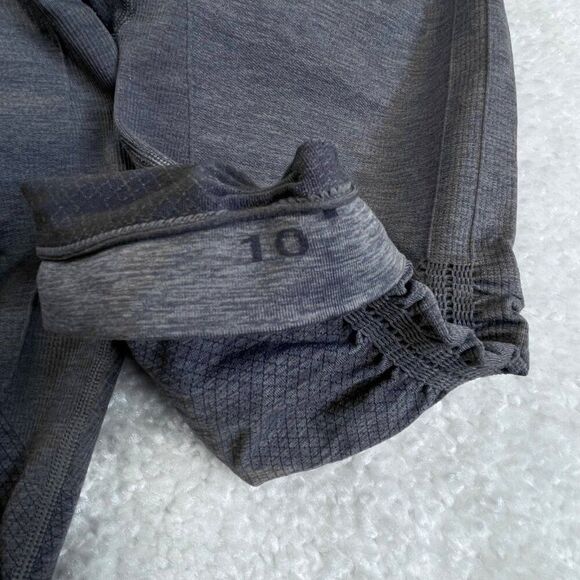 Lululemon In The Flow Crop Legging Heathered Gray - Picture 5 of 12